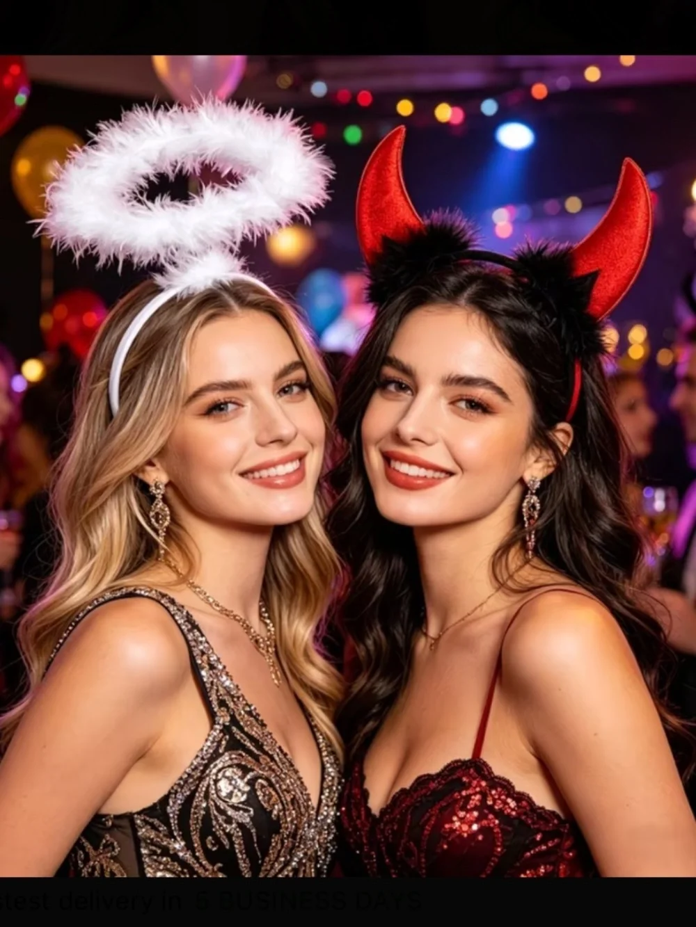 Adult Devil & Angel Headband Set